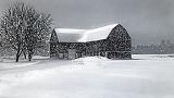 Barn In Snowstorm_DSCF04483
